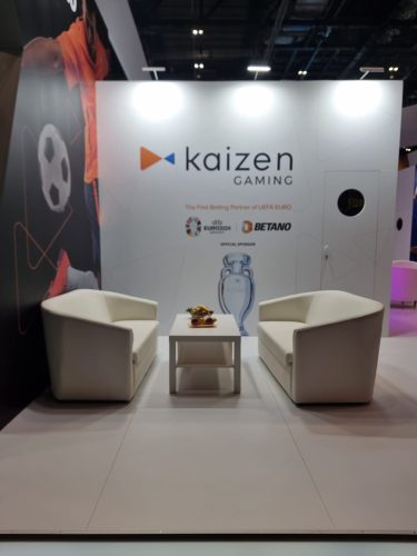 Stand expozițional Kaizen Gaming la iGB London, realizat de HT Design – foto 5