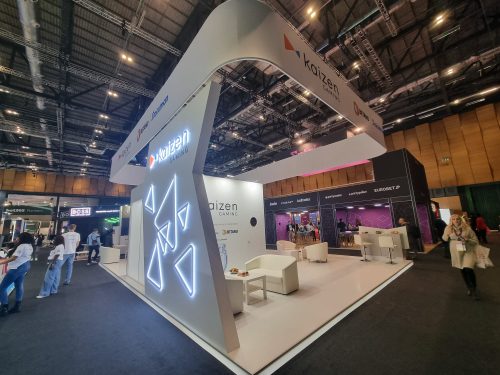 Stand expozițional Kaizen Gaming la iGB London, realizat de HT Design – foto 3
