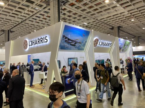 stand expozitional personalizat L3Harris expozitie TADTE Taipei 2025