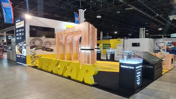 Stand expozițional Textar la UNIX Budapesta, realizat de HT Design